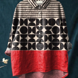 Martha | Dámský Neformální Halenka S prvkem Geometrický Design