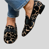 Katie | Ortopedický Leopardí Potisk Mokasíny