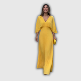 Serelina | Plisovaný Elegance Maxi Šaty
