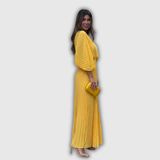 Serelina | Plisovaný Elegance Maxi Šaty