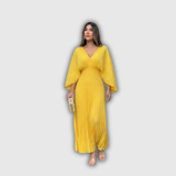 Serelina | Plisovaný Elegance Maxi Šaty