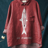 Rose | Neformální Halenka S prvkem Sardine Design