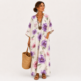 Inés — Bílý Květinový Kaftan