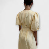 Josephine - Butter Yellow Maxi Šaty s Airy Design
