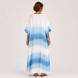 Jamila — Modrý Ombré Kaftan