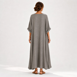 Valentina — Grey Plain Kaftan