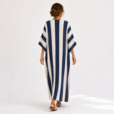 Yasmina — Navy Modrý Plain Kaftan