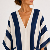 Yasmina — Navy Modrý Plain Kaftan