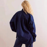 Marais — Žíhaný Džínový Overshirt