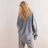Marais — Žíhaný Džínový Overshirt