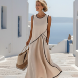 Evie — Draped Bez rukávů Maxi Šaty