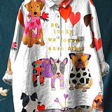 Lotte | Whimsical Halenka S prvkem Heart a Zvířecí Designs