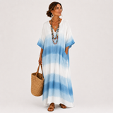 Jamila — Modrý Ombré Kaftan