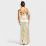 Mimi — Embellished Saténový Šaty s Back Lacing