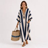 Yasmina — Navy Modrý Plain Kaftan