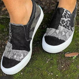 Quinny  | Neformální Leopardí Potisk Canvas Boty